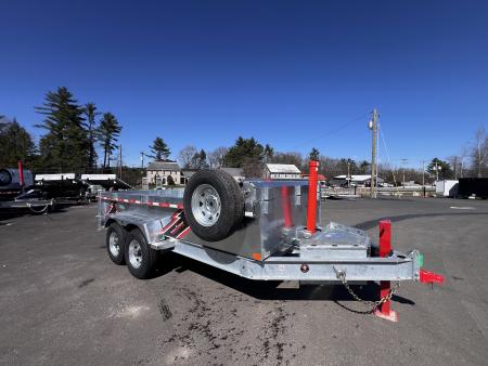 New 2026 Triumph 7x14 Dump Trailer- Galvanized/ 8" I beam/ Tarp kit/ Ramps - 14,000GVW