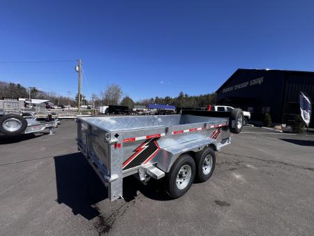 New 2026 Triumph 7x14 Dump Trailer- Galvanized/ 8" I beam/ Tarp kit/ Ramps - 14,000GVW