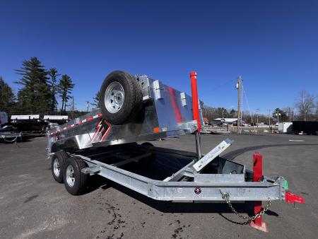 New 2026 Triumph 7x14 Dump Trailer- Galvanized/ 8" I beam/ Tarp kit/ Ramps - 14,000GVW