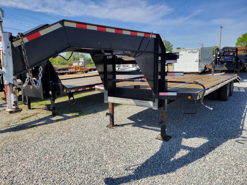 Used 2007 Elite Trailers 8.5x20+5 Gooseneck Deckover