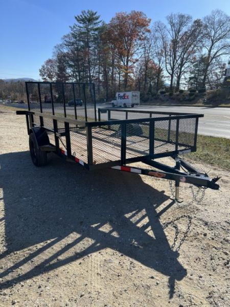 New 2026 Down 2 Earth Trailers DTE7612G29HS Utility Trailer / 76" X 12 / 24" MESH SIDE / TUBE RAIL / SEALED LIGHTS