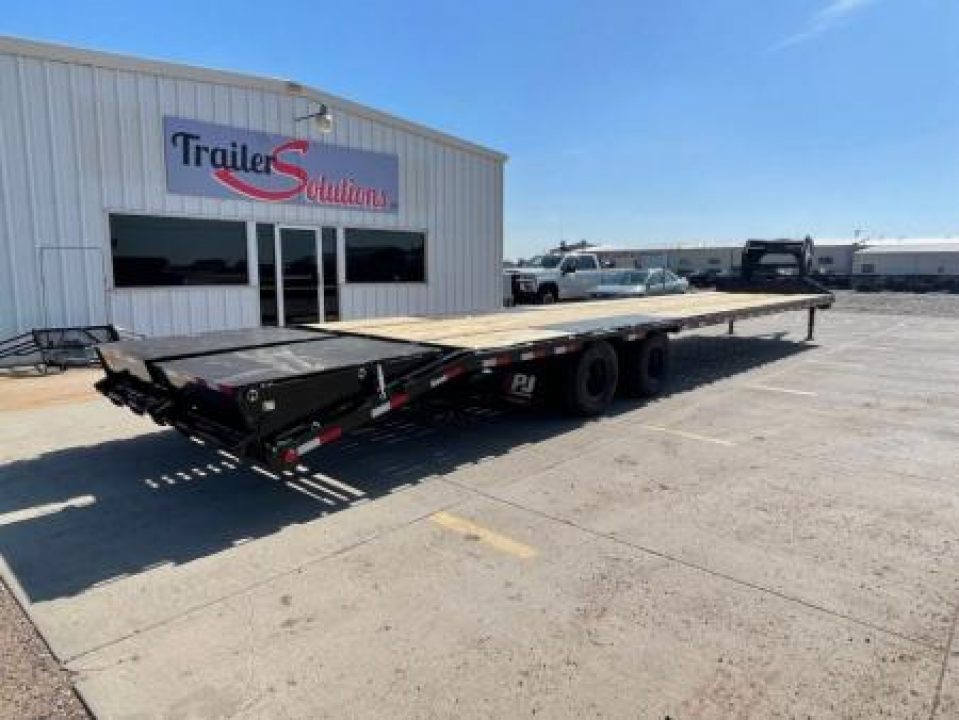 New 2026 PJ Trailers LD402 40' x 102" Hydraulic Brakes Flatbed Trailer