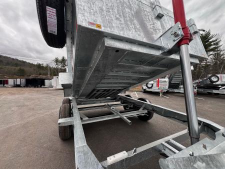 New 2026 Triumph 7x12 Dump Trailer- Galvanized/ 8" I beam/ Tarp kit/ Ramps - 9990GVW