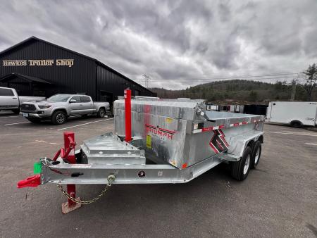New 2026 Triumph 7x12 Dump Trailer- Galvanized/ 8" I beam/ Tarp kit/ Ramps - 9990GVW