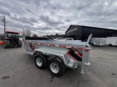 New 2026 Triumph 7x12 Dump Trailer- Galvanized/ 8" I beam/ Tarp kit/ Ramps - 9990GVW