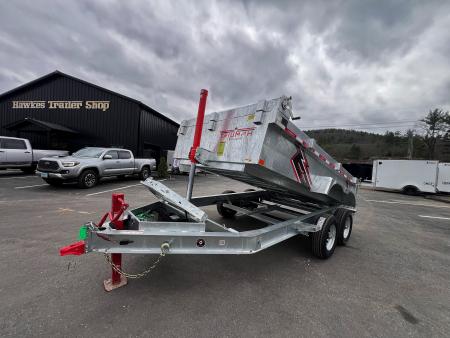 New 2026 Triumph 7x12 Dump Trailer- Galvanized/ 8" I beam/ Tarp kit/ Ramps - 9990GVW