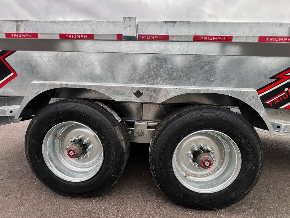 New 2026 Triumph 7x16 Dump Trailer- Galvanized/ 10" I beam/ Hydro Jack/ Tarp kit-Ramps/ Oil Hubs - 20,000GVW