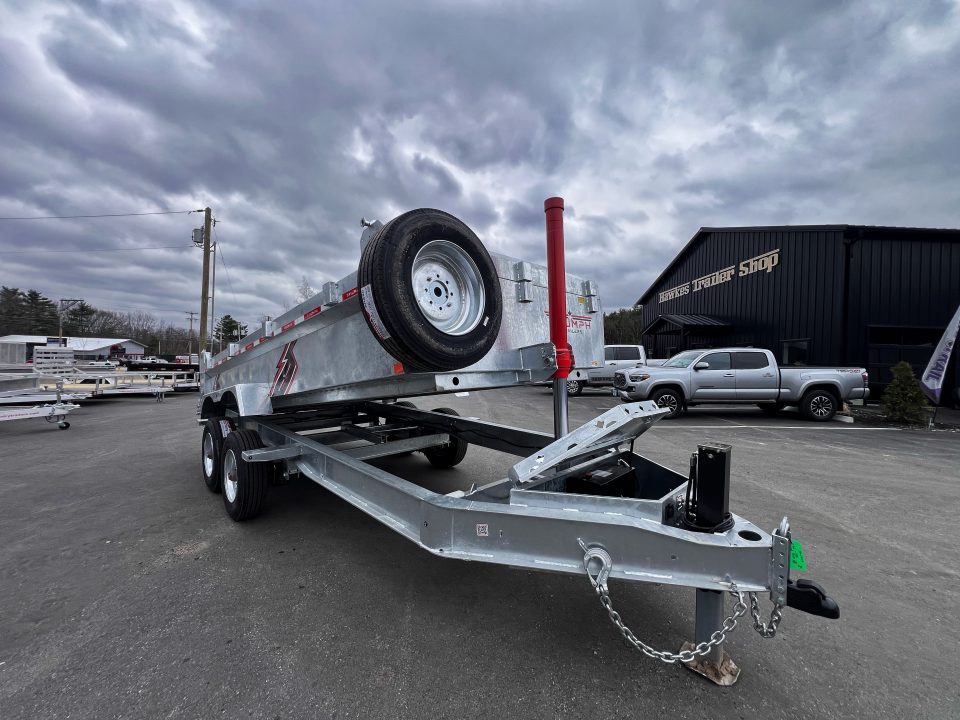 New 2026 Triumph 7x16 Dump Trailer- Galvanized/ 10" I beam/ Hydro Jack/ Tarp kit-Ramps/ Oil Hubs - 20,000GVW
