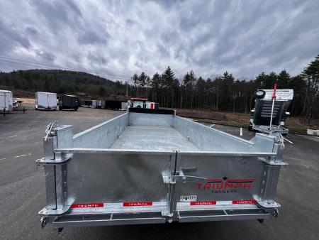 New 2026 Triumph 7x16 Dump Trailer- Galvanized/ 10" I beam/ Hydro Jack/ Tarp kit-Ramps/ Oil Hubs - 20,000GVW