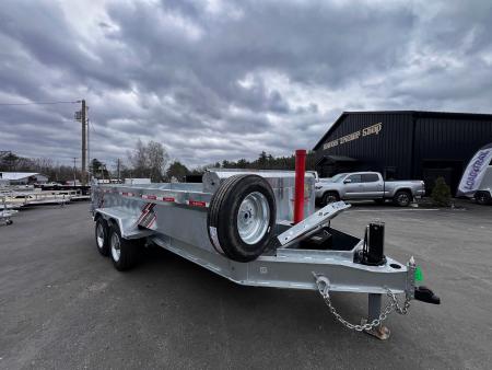 New 2026 Triumph 7x16 Dump Trailer- Galvanized/ 10" I beam/ Hydro Jack/ Tarp kit-Ramps/ Oil Hubs - 20,000GVW