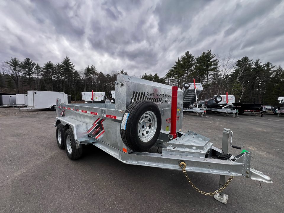 New 2026 Triumph 6x12 Dump Trailer- Galvanized/ 6" I beam/ Tarp kit/ Ramps - 9990GVW