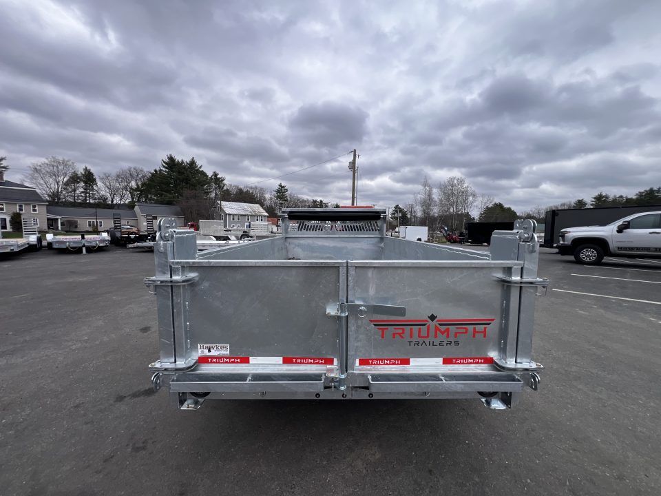New 2026 Triumph 6x12 Dump Trailer- Galvanized/ 6" I beam/ Tarp kit/ Ramps - 9990GVW