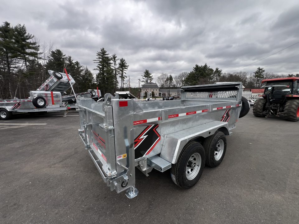 New 2026 Triumph 6x12 Dump Trailer- Galvanized/ 6" I beam/ Tarp kit/ Ramps - 9990GVW