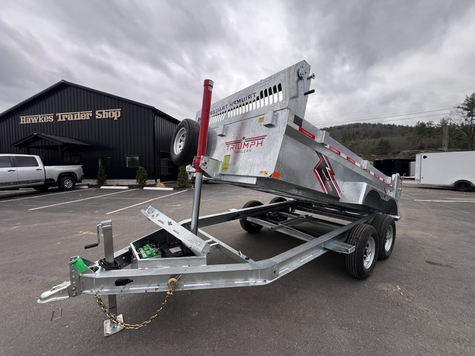 New 2026 Triumph 6x12 Dump Trailer- Galvanized/ 6" I beam/ Tarp kit/ Ramps - 9990GVW