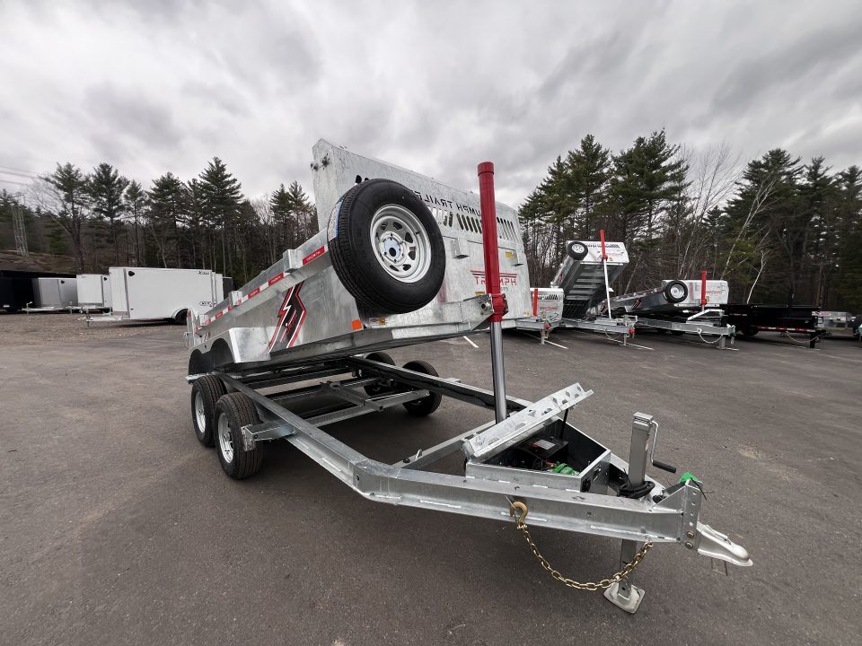 New 2026 Triumph 6x12 Dump Trailer- Galvanized/ 6" I beam/ Tarp kit/ Ramps - 9990GVW