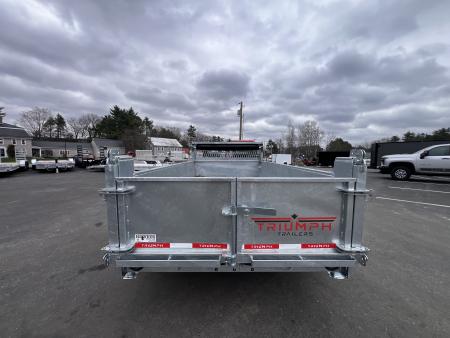 New 2026 Triumph 6x12 Dump Trailer- Galvanized/ 6" I beam/ Tarp kit/ Ramps - 9990GVW