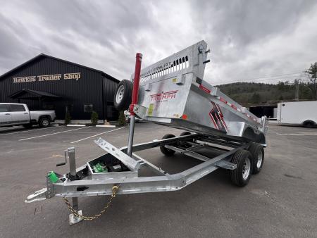 New 2026 Triumph 6x12 Dump Trailer- Galvanized/ 6" I beam/ Tarp kit/ Ramps - 9990GVW