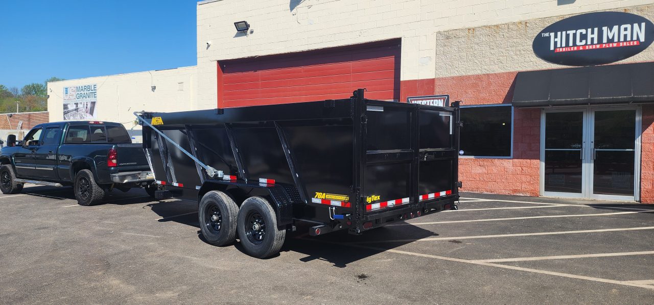 New 7 x 16 Big Tex Low Pro 14TD X-SERIES 4' High Sides Telescopic Dump Trailer 15.4K****7 Gauge Floor