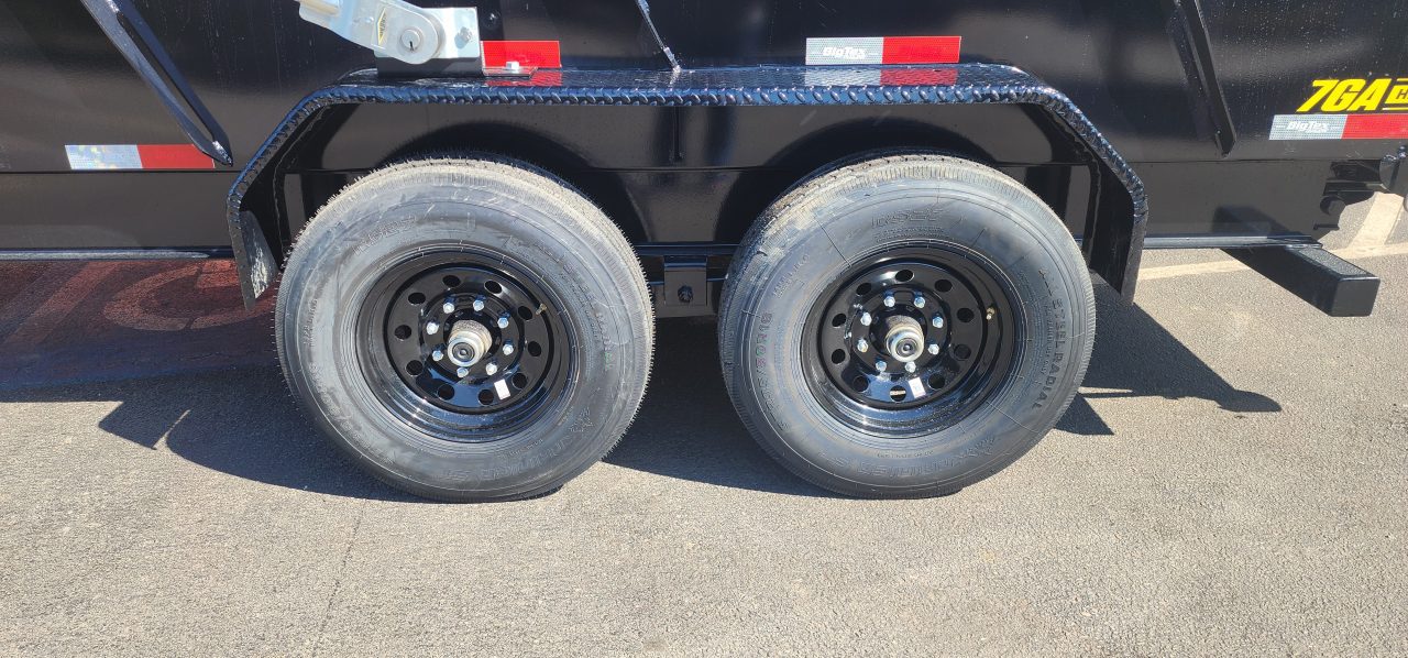 New 7 x 16 Big Tex Low Pro 14TD X-SERIES 4' High Sides Telescopic Dump Trailer 15.4K****7 Gauge Floor