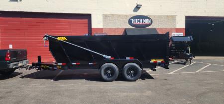 New 7 x 16 Big Tex Low Pro 14TD X-SERIES 4' High Sides Telescopic Dump Trailer 15.4K****7 Gauge Floor