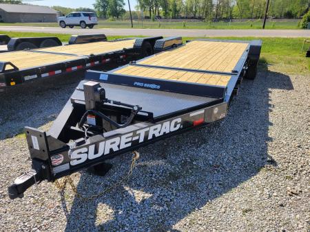 New 2026 Sure-Trac 7x18+4 Pro Series 17.6k Tilt Trailer