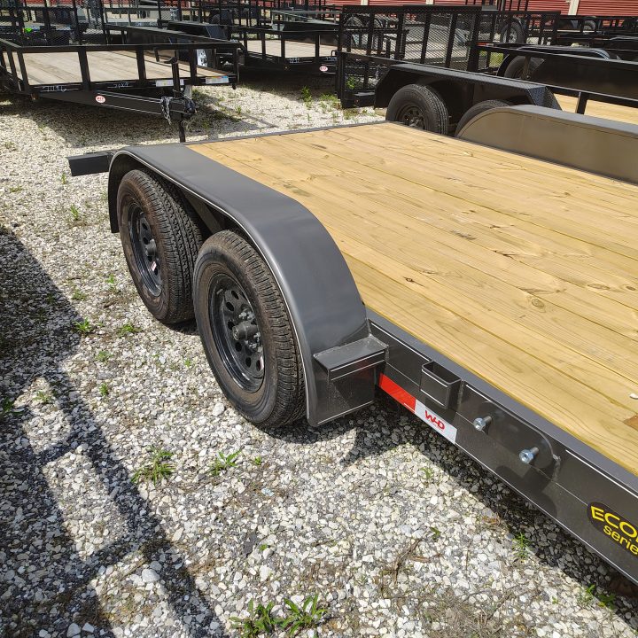 New 2026 W-D 83x18 TA, 2' dovetail with 35k axles, Flatbed/ Car Hauler