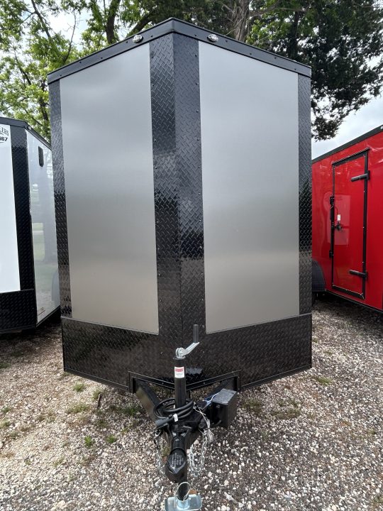 New 2026 Family Trailer 6x12 Tandem Axles Cargo / Enclosed Trailer-Screwless Exterior-Blackout Pkg-Rear Spoiler-HD Axles