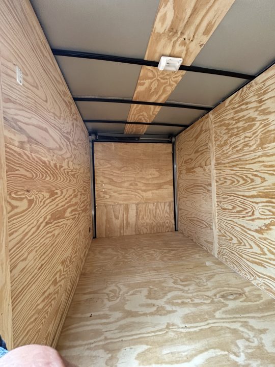 New 2026 Family Trailer 6x12 Tandem Axles Cargo / Enclosed Trailer-Screwless Exterior-Blackout Pkg-Rear Spoiler-HD Axles