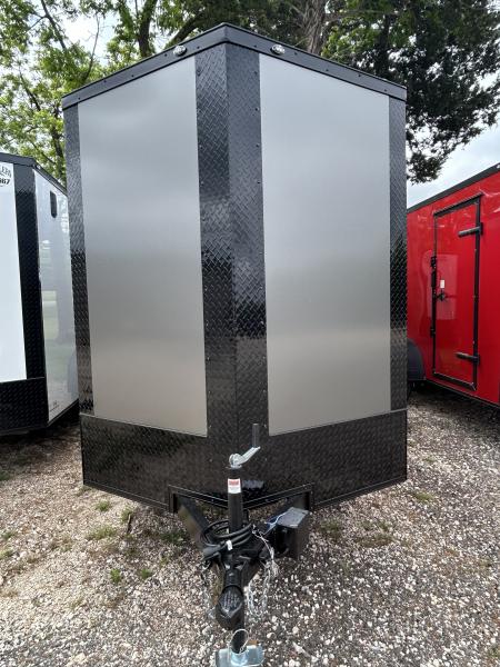 New 2026 Family Trailer 6x12 Tandem Axles Cargo / Enclosed Trailer-Screwless Exterior-Blackout Pkg-Rear Spoiler-HD Axles