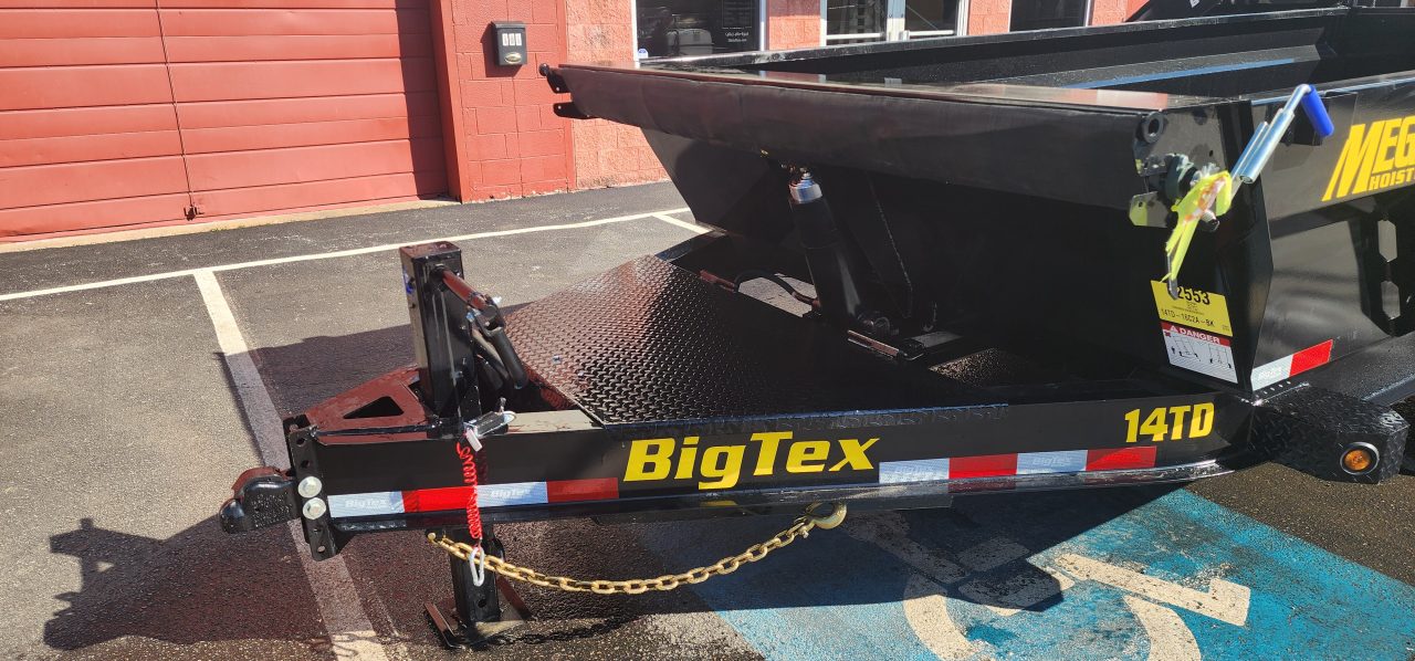 New 7 x 16 Big Tex Low Pro 14TD Telescopic Dump Trailer 15.4K****7 Gauge Floor