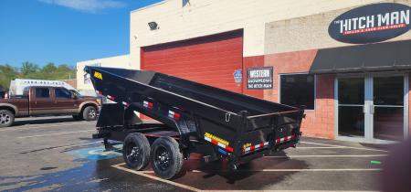 New 7 x 16 Big Tex Low Pro 14TD Telescopic Dump Trailer 15.4K****7 Gauge Floor