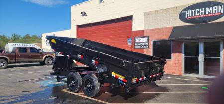 New 7 x 16 Big Tex Low Pro 14TD Telescopic Dump Trailer 15.4K****7 Gauge Floor