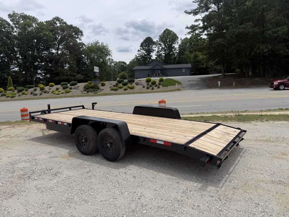 New 2026 Down 2 Earth Trailers DTE8220WCH5.2B Car Hauler / 82"x20 (18+2) / 2-5,200# Electric Brake Axles / Slide In Ramps