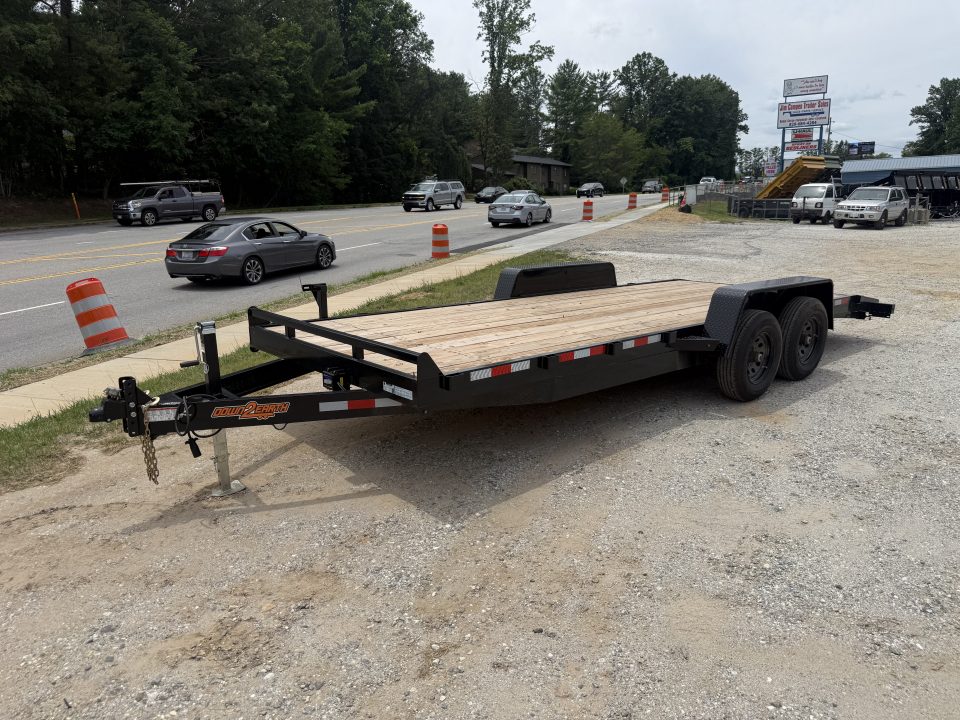 New 2026 Down 2 Earth Trailers DTE8220WCH5.2B Car Hauler / 82"x20 (18+2) / 2-5,200# Electric Brake Axles / Slide In Ramps