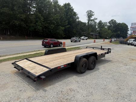 New 2026 Down 2 Earth Trailers DTE8220WCH5.2B Car Hauler / 82"x20 (18+2) / 2-5,200# Electric Brake Axles / Slide In Ramps