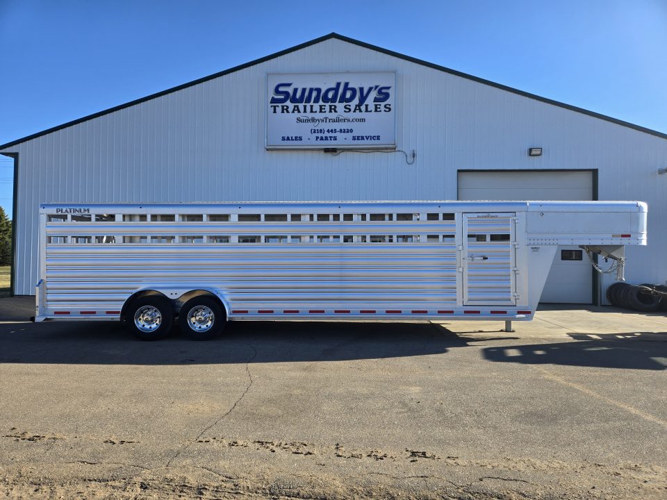 New 2026 Platinum Coach 28' Stock Trailer
