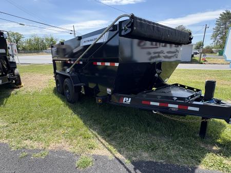 New 2026 PJ Trailers (DT) 14'x83  Low Pro Telescopic Dump Trailer