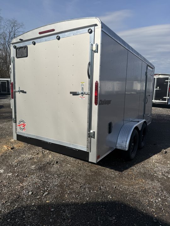 New 2026 Homesteader 7x14 Cargo Trailer - RAMP Door - SILVER