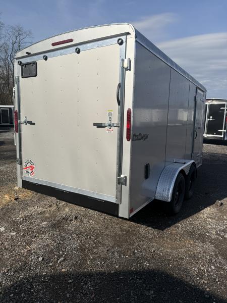 New 2026 Homesteader 7x14 Cargo Trailer - RAMP Door - SILVER
