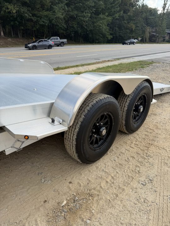 New 2027 Aluma 8220-H-ANV-TILT-TA-EL Tilt Trailer / ALL ALUMINUM / 82" WIDE X 20" LONG / 2-5200# ELECTRIC BRAKE AXLES