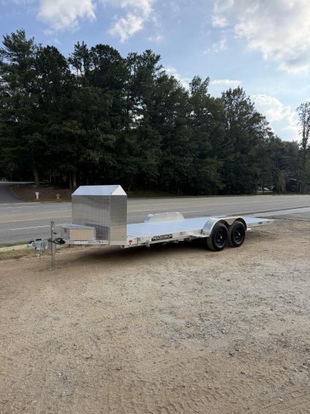 New 2027 Aluma 8220-H-ANV-TILT-TA-EL Tilt Trailer / ALL ALUMINUM / 82" WIDE X 20" LONG / 2-5200# ELECTRIC BRAKE AXLES