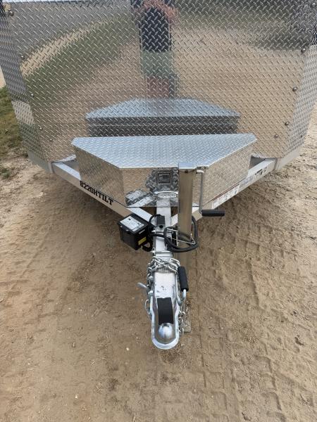 New 2027 Aluma 8220-H-ANV-TILT-TA-EL Tilt Trailer / ALL ALUMINUM / 82" WIDE X 20" LONG / 2-5200# ELECTRIC BRAKE AXLES