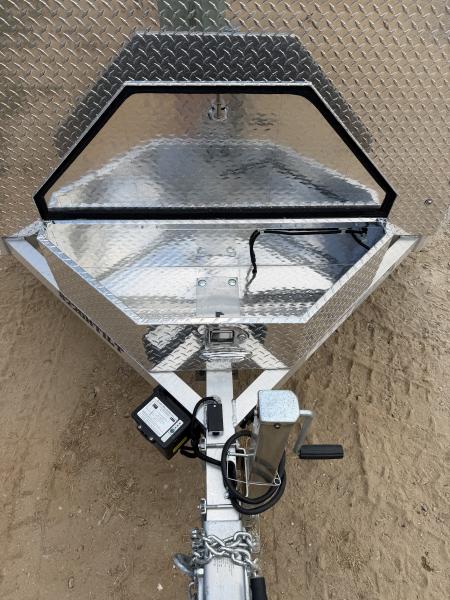 New 2027 Aluma 8220-H-ANV-TILT-TA-EL Tilt Trailer / ALL ALUMINUM / 82" WIDE X 20" LONG / 2-5200# ELECTRIC BRAKE AXLES