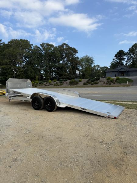 New 2027 Aluma 8220-H-ANV-TILT-TA-EL Tilt Trailer / ALL ALUMINUM / 82" WIDE X 20" LONG / 2-5200# ELECTRIC BRAKE AXLES