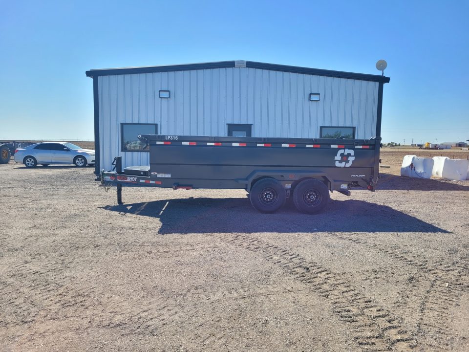 New 2026 Buckshot 83" X 16' BP Dump Trailer W/3' Sides