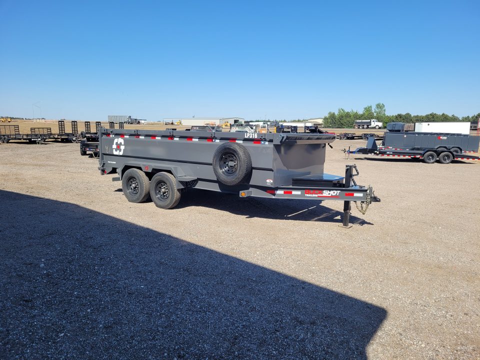 New 2026 Buckshot 83" X 16' BP Dump Trailer W/3' Sides