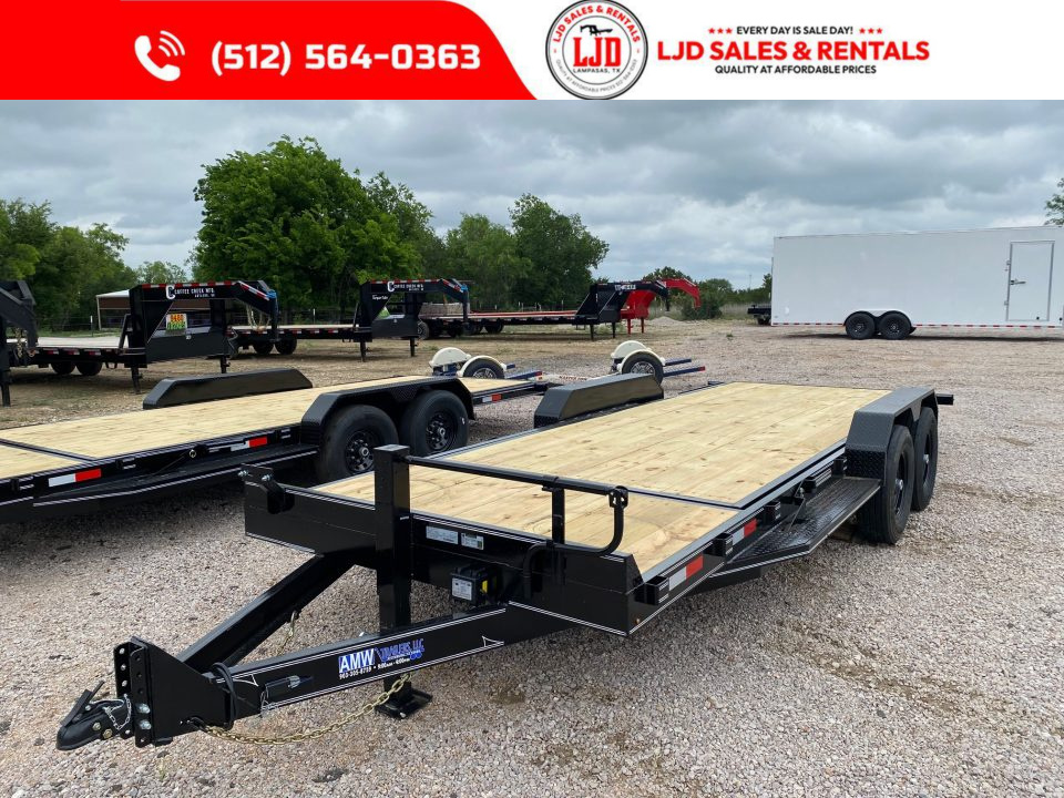New 2026 AMW - Tilt / Equipment Trailer 83" X 22' - Heavy Duty - 16K GVWR