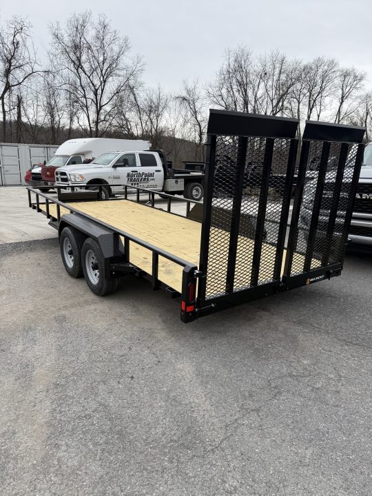 New 2026 Belmont 7X20-10k - LANDSCAPE TRAILER - NEW DESIGN - BLACK - A-FRAME TOOLBOX