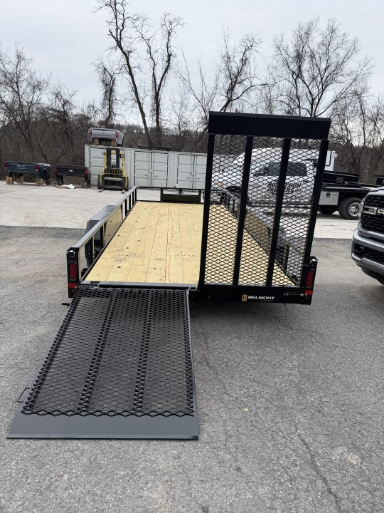 New 2026 Belmont 7X20-10k - LANDSCAPE TRAILER - NEW DESIGN - BLACK - A-FRAME TOOLBOX