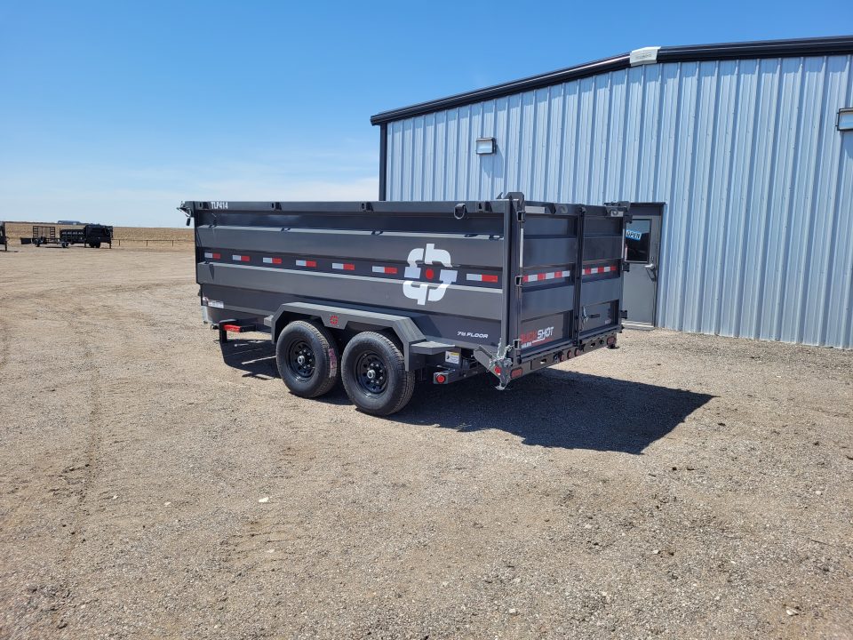 New 2026 Buckshot 83"x14' Telescopic Dump Trailer W/4' Sides